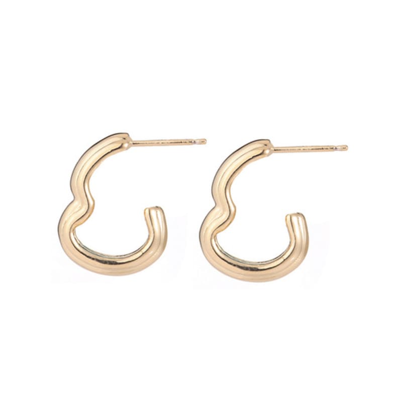 Invisible Collage OUTLINE MATIERE EARRING_GOLD