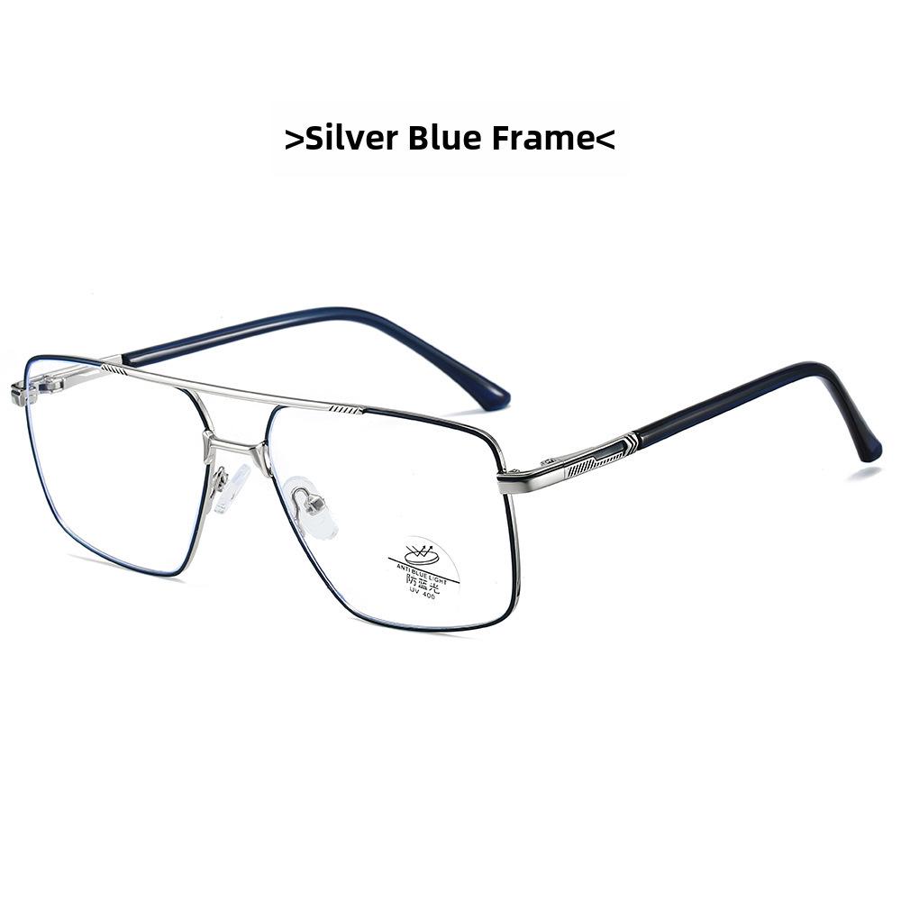 2024 Men's Anti-Blue Light Metal Business Glasses: Anti-Radiation Optical Frames