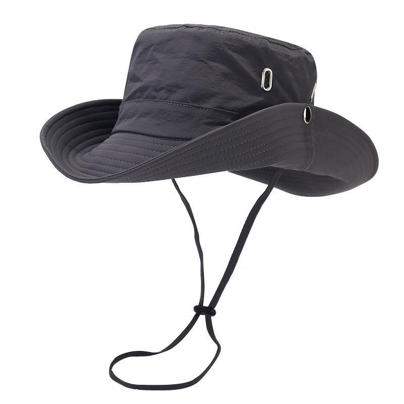 Men Sun Hat Wide Brim UV Protection Safari Hiking Camping Bucket Hats Fishing Fisherman Hat