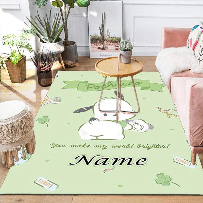 Custom 1Pc Pochacco'S Day Fun Rug Office Carpet Indoor Outdoor Entrance Doormat Nonslip Soft And Comfortable Living Room D2915310