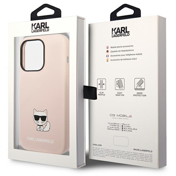 Karl Lagerfeld Klhcp14Xslctpi Iphone 14 Pro Max 6,7 Hardcase Jasnoróżowy/Light Pink Silicone Choupette Body