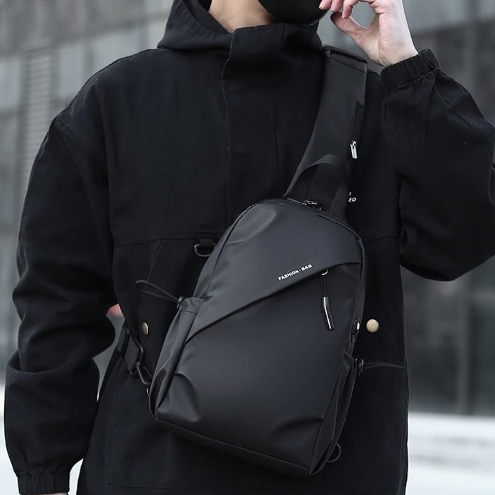 Waterproof Oxford Cloth Crossbody Bag Large Capacity Men Shoulder Bag Classic Men Chest Bag  Men