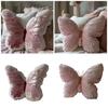 Butterfly Shape Throw Pillow Butterfly Stuffed Cushion Pad Pink Butterfly Plush Pillow Velvets Decorative Animal Pillow