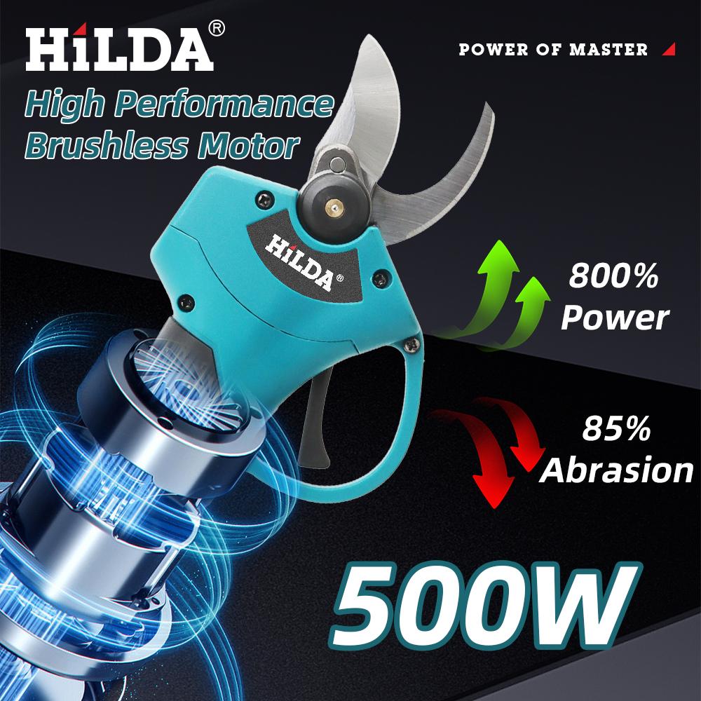 Brushless Electric Pruning Shears 500W Pruner Cordless Electric Garden Scissors Fruit Tree Cutter for Makita 18V Battery
