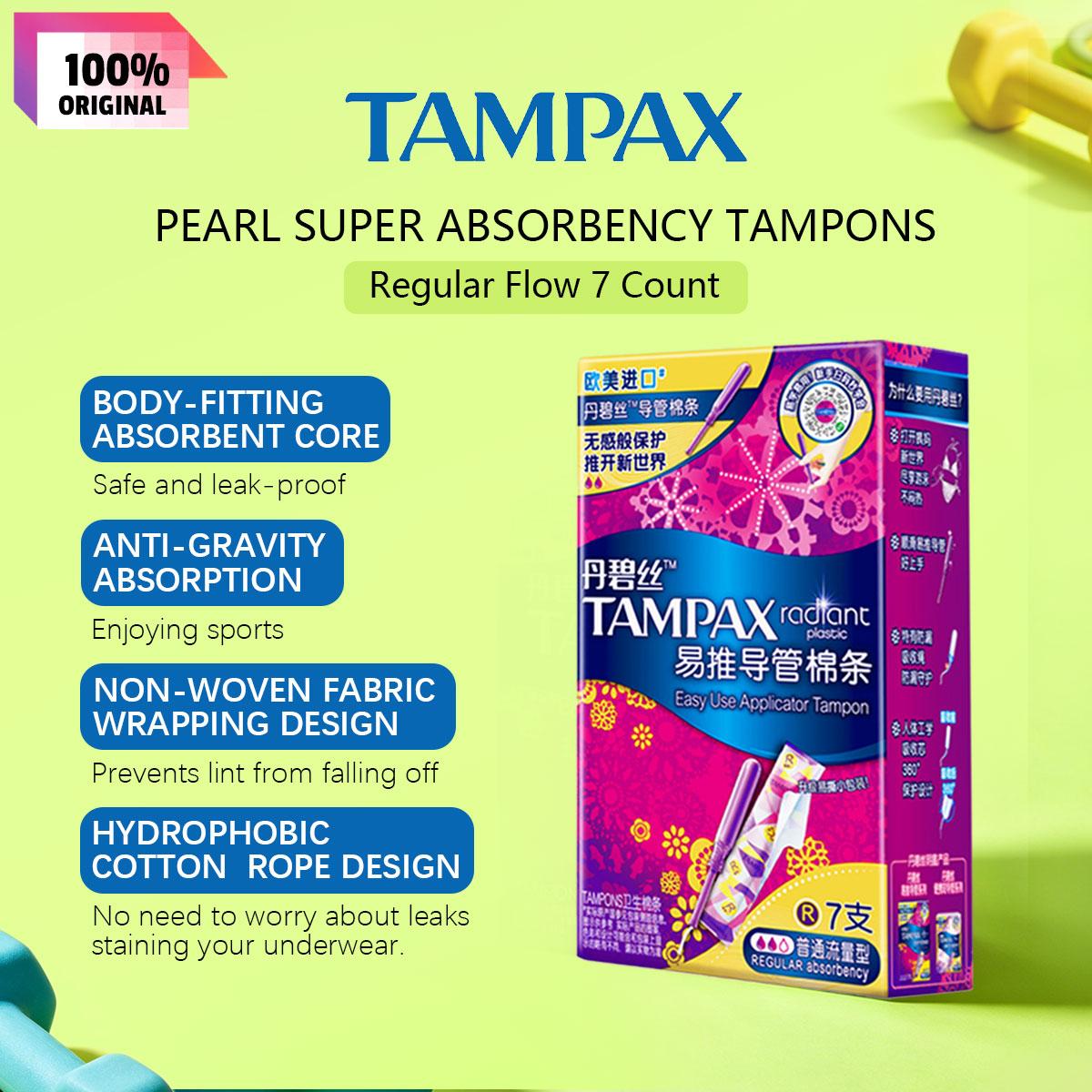 Tampax radiant plastic Easy Use Applicator Tampon