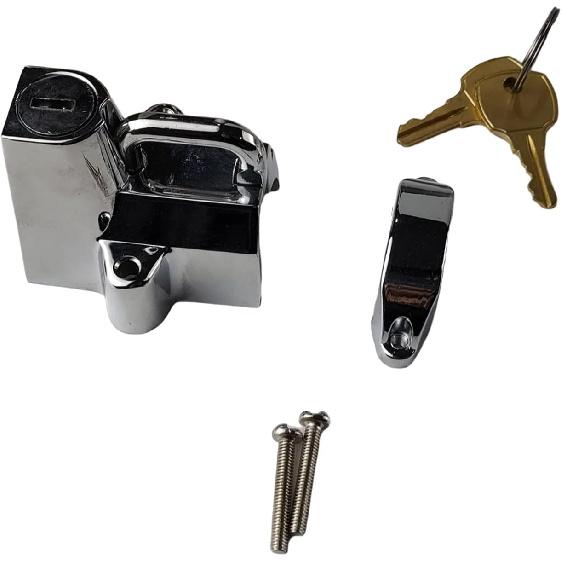 7/8" To 1 1/4" 25mm Motorcycle Helmet Lock Compatible for Harley (Chrome) 1 Inch,74937S2,45732-86