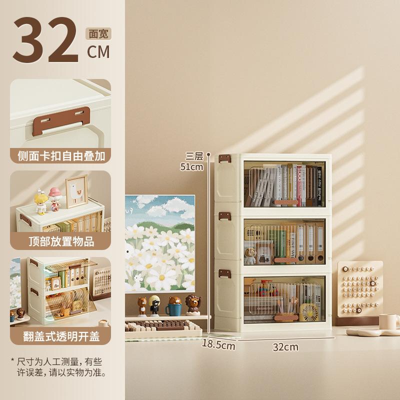 Plastic Large Capacity Multifunction Folding Storage Boxes Without Universal Wheels Dustproof Wardrobe Closet Organizer