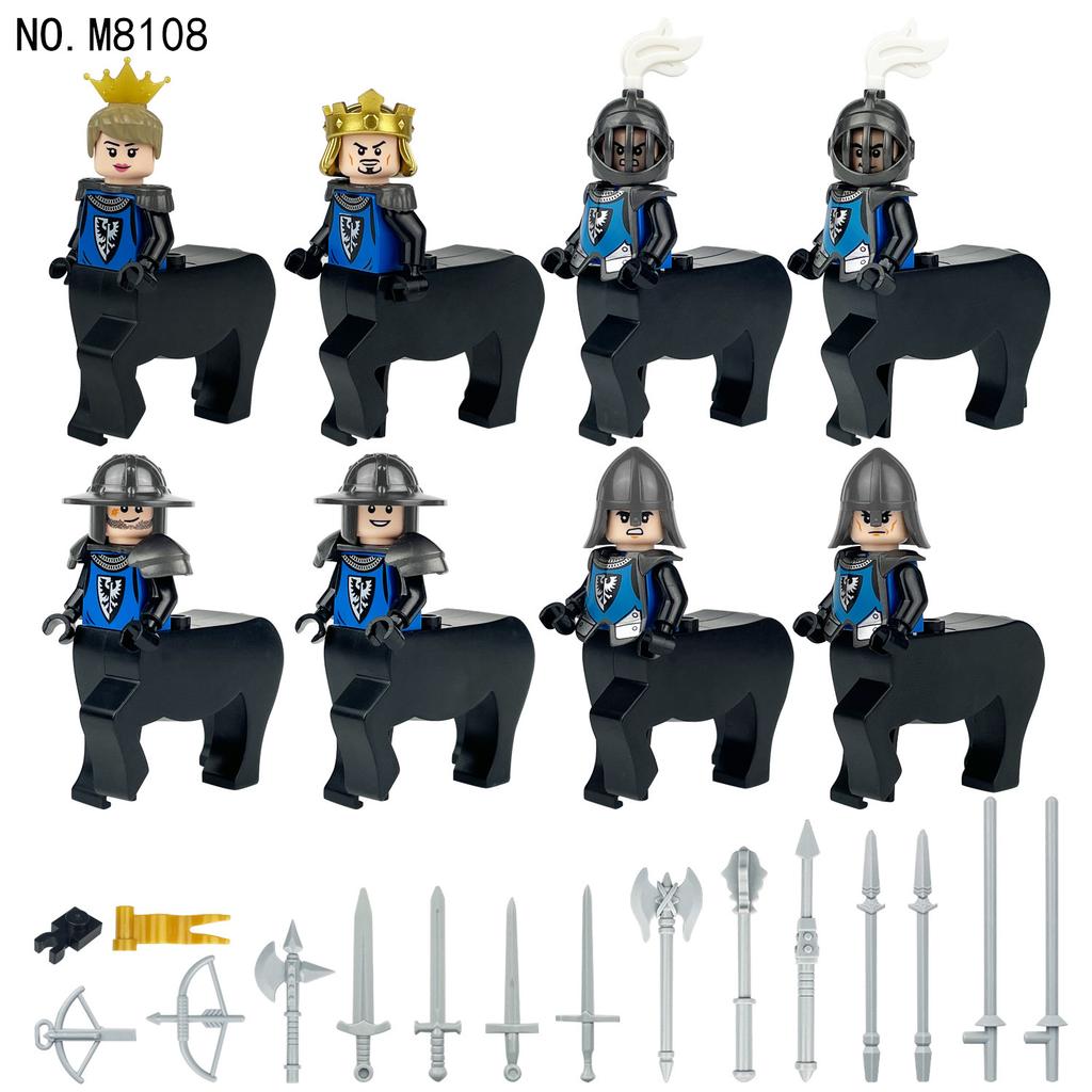 M8108 M8109 M8110 M8111 Cavalry Military Building Block Figurine Puzzle Toy Set