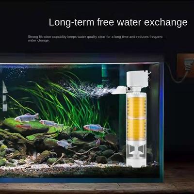 Fish Tank Filter Silent Three In One Built-in Submersible Pump Filtration Equipment Aquarium Filter