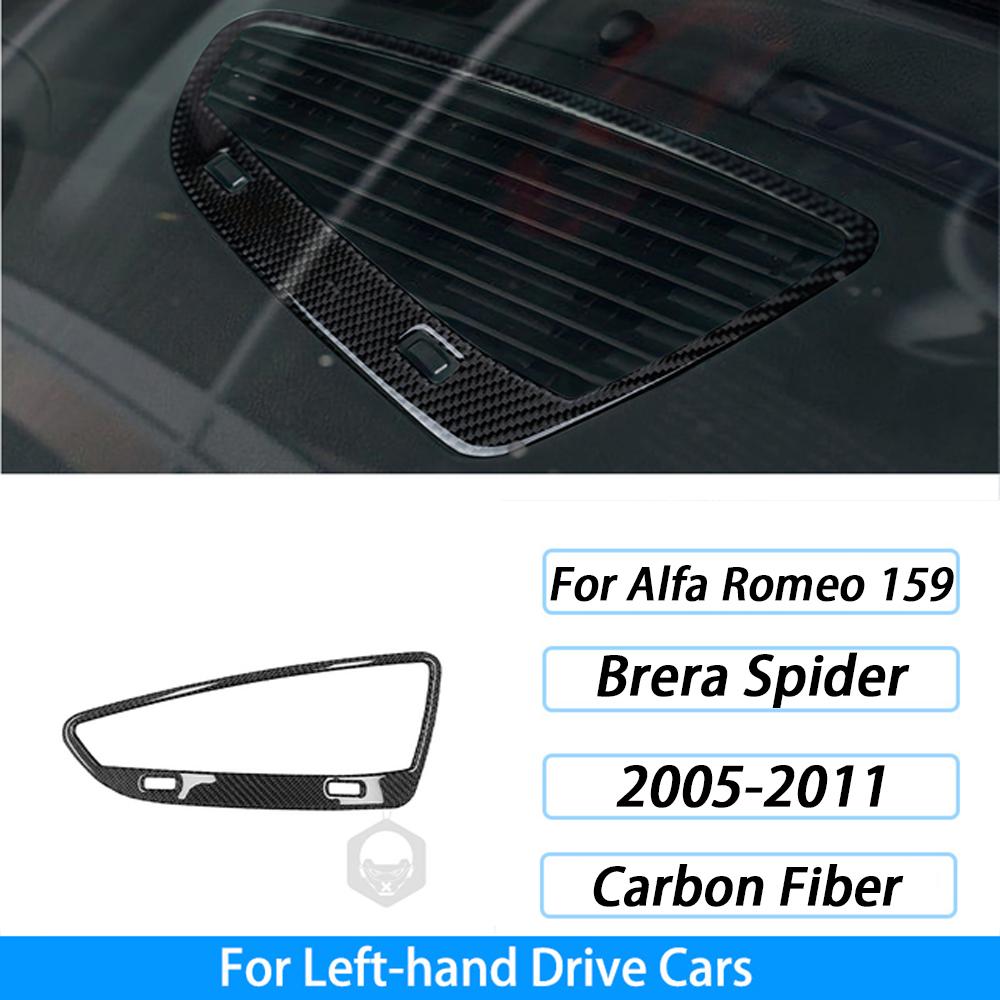 Carbon Fiber Gear Air Outlet Window Lift Steering Wheel Panel Suit Car Interior Accessories Sticker For Alfa Romeo 159 2005-2023