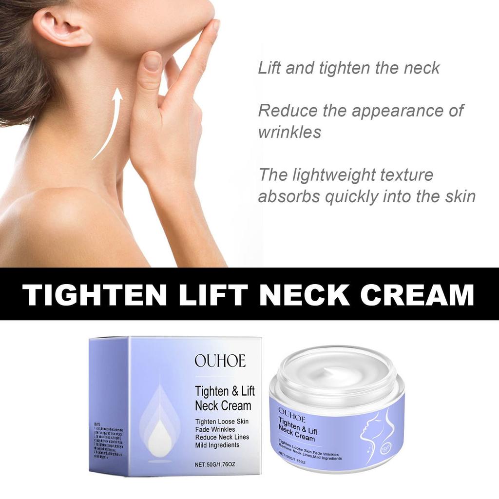 Neck Cream Anti Fine Lines Tightening Lifting Firming Eliminating Double Chin Brightening Smoothing Moisturizer Neck Skin Care
