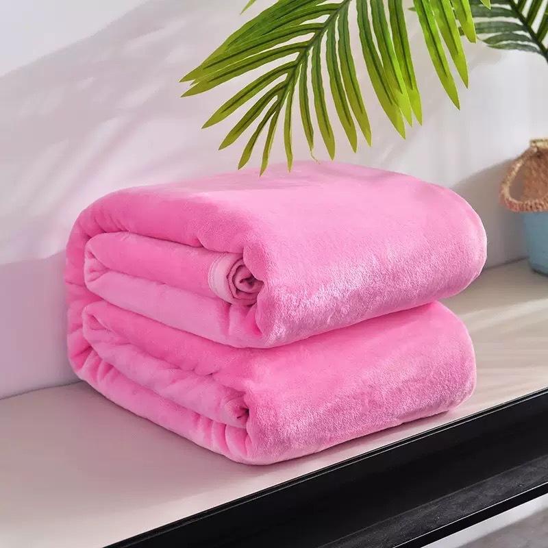 Solid Color Flannel Blanket Bed Throw Blanket On Bed / Sofa / Travel 100x150cm 150x200cm 180x200cm 200x230cm Blanket Adult/kids