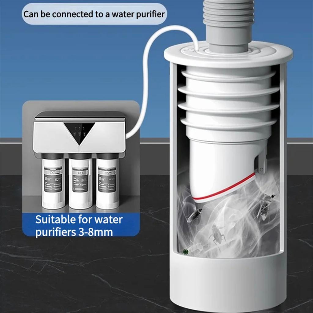 Universal Drain Seal Drainage Solution Drain Pipe Anti-Odor Seal Rings Drain Pipe Seal Stopper for Kitchen & Bathroom