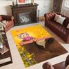 Masha Bear Customize Text Floor Rug Office Rug Design for Study Room Game Room Decorate Room Entryway Anti-slip Rug Decorate Offices