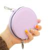 Solid Round Mini Wallet Women Portable Coin Bag Men Cosmetic Bag Multi-functional Student Coin Purse Keyring
