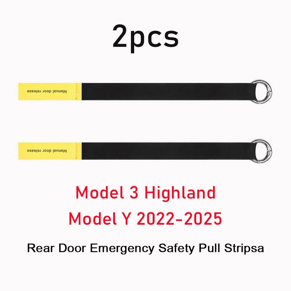 

Веревка для аварийного открывания задней двери для Tesla Model 3 Highland 2025 2025 Model Y 2025-2025 Аварийная ручка-лента Аксессуары