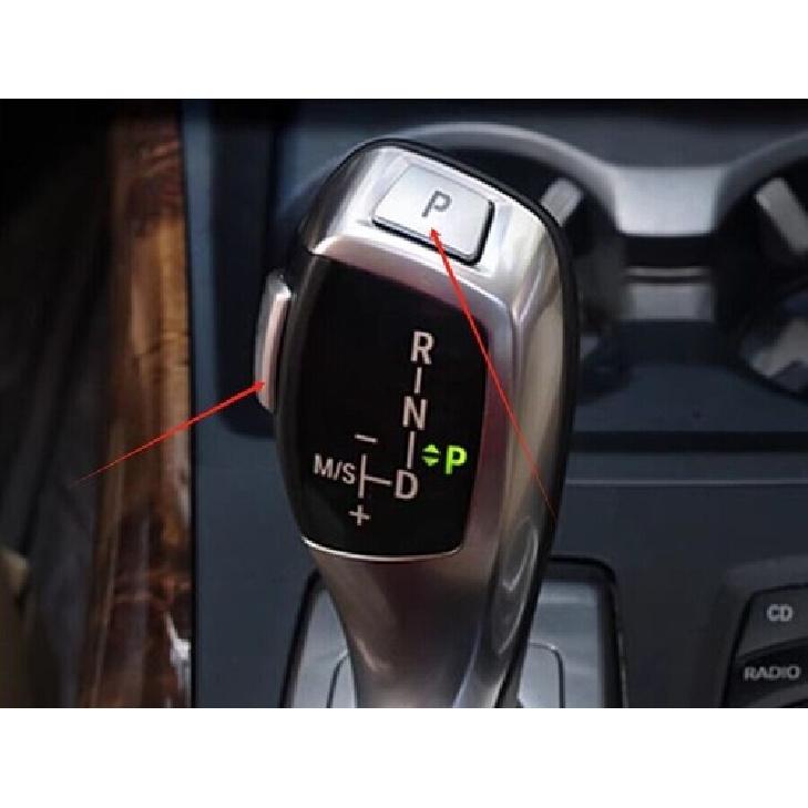 For BMW X5 X6 08-14 ABS Silver Center Console Gear Shift Knob Button Sticker