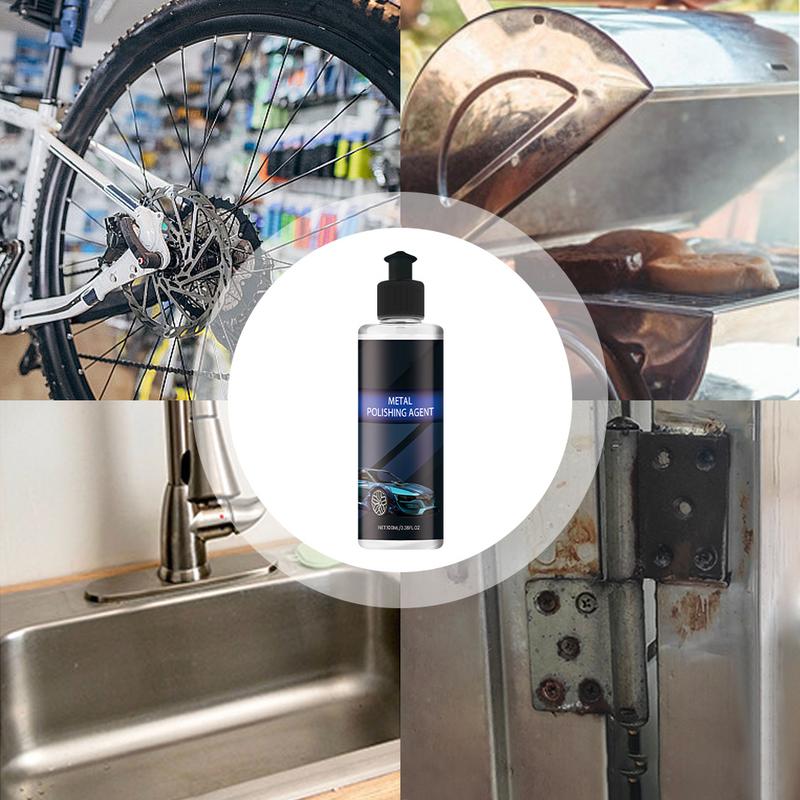 Heavy Metal Polish Metal Cleaner & Heavy Duty Polish Chrome Cleaner 100ml Anti-Rust Formula Stop Rust Permanently Safe For All