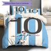 Messi Pattern Bedding,Quilt Set Quilt Cover Pillowcase Home Birthday Gift (1 * duvet cover + 2 * pillowcase, without core)