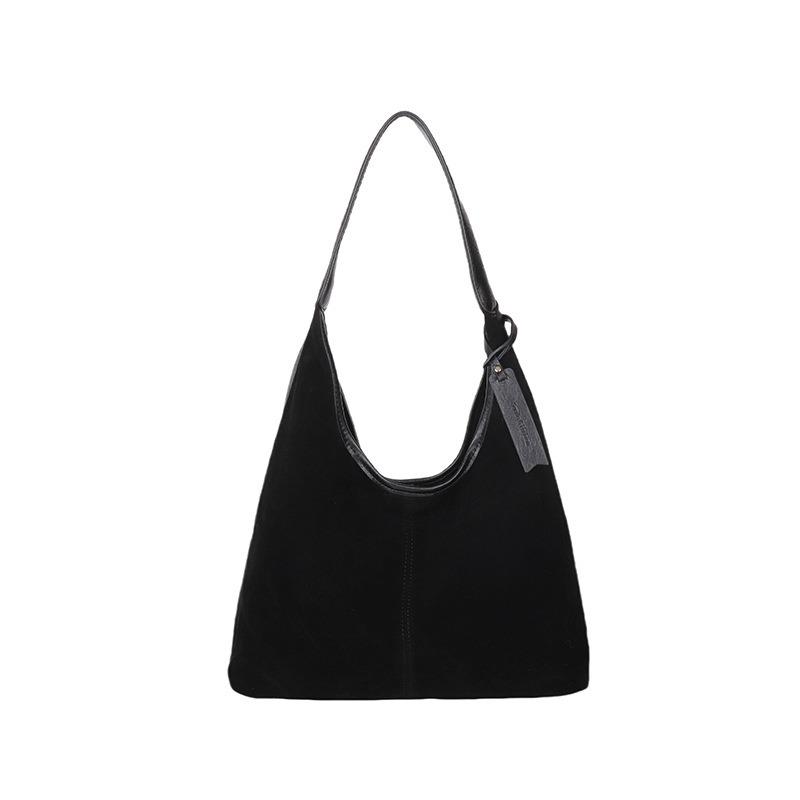 Lazy Large Capacity Single Shoulder Underarm Bag Retro Business Carry-On Tote Bag