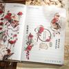 Handmade Moonlight Flower Collage Decals Decorative Holographic Laser Sticker  Diary Album