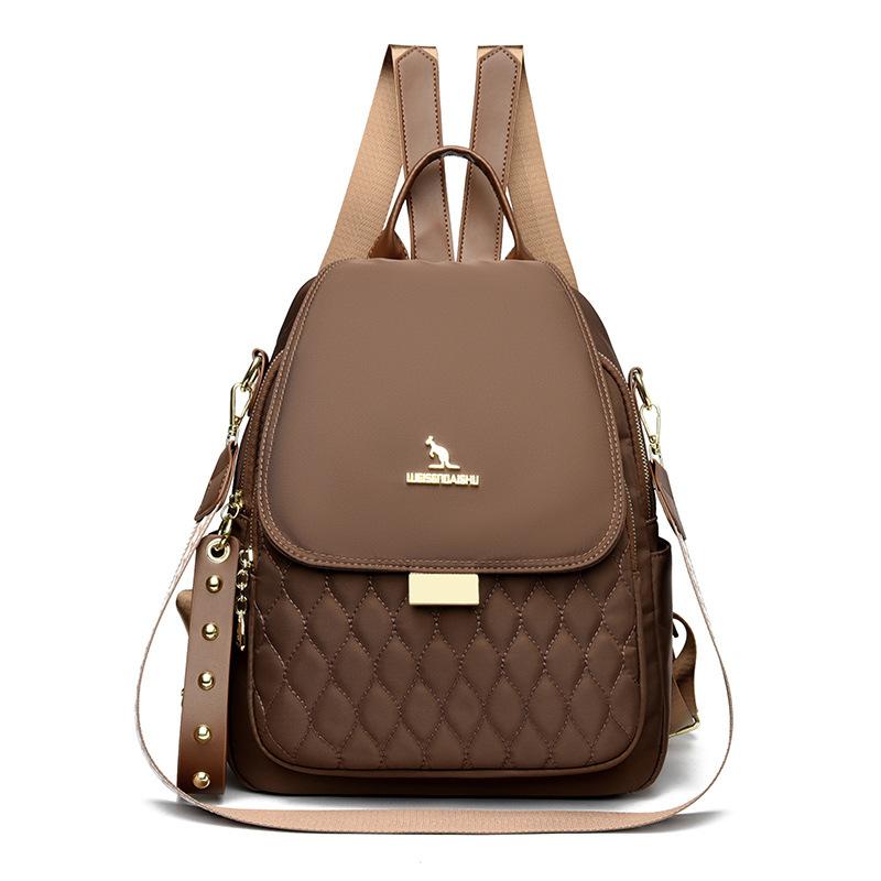 

Модный и элегантный рюкзак Повседневный студенческий рюкзак Высококлассная и трендовая дорожная сумка темно-коричневого