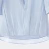 Women's Faux Two-Piece Spliced Lapel Short-Sleeve Shirt