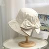 Women's Bucket Hats Bow Fashionable Cute Sweet Kawaii Summer Vacation Travel Big Brim Sunshade Sun Protection Hats For Girl