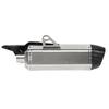 Motorcycle Exhaust Tip 304 Stainless Steel Carbon Fiber Cover Universal for 38‑51mm DiameterSilver