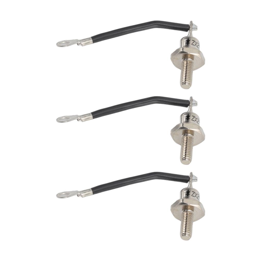 3 Stück 25A ZX25 12 Dieselgenerator Diode Kleine Tragbare Gleichrichterdioden Ersatzzubehör Teile Negative Schwarze Leitung