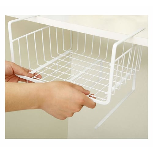 Hanging Shelf, Under-Cabinet Storage Rack, Kitchen Storage Rack, Stackable, 10kg Load Capacity, For Kitchen and Bathroom Use