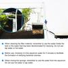 Aquarium Corner Filter Fish Tank Air Driven Sponge Filter Bio Filtration Corner Filter with Multi Kinds of Filter Media for Fry Shrimp Nano Fish Tank