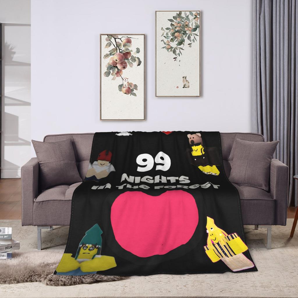 99 Nights in The Forest Flannel Blankets for Living Room Airplane Travel Comfortable Bedspread Sofa Bed Cover