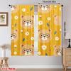 Set Of 2 Jit Cute Bear Floral Pattern Curtain Design Drapes Polyester Living Room Kids Decor Curtains Made Sitting Window Treatment