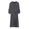 New Autumn Slim Floral Chiffon Dress for Women - Fashionable & Elegant Mid-Length Style