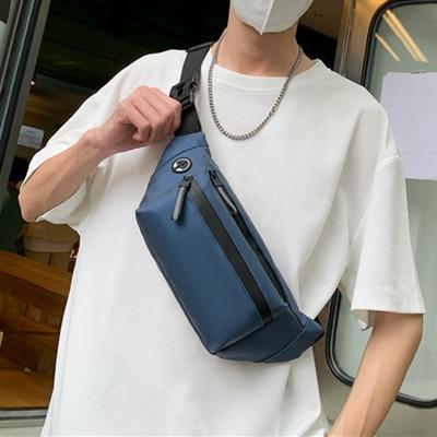 Bolsa de Cintura Masculina Alças de Ombro Ajustáveis Armazenamento para Telefone e Dinheiro Moda Esportes ao Ar Livre Pochete Cinto de Corrida Bolsa para Viagem