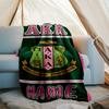 Personalized Custom Name Blanket - Alpha Kappa Alpha logo Print Design,Blanket for Sofa,Bed,Travel,Camping - Soft and Warm, Great Gift