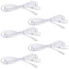 LED Straight Tube Fluorescent Lamp with Integrated Fixture, 1.5m Power Cord, 5 Pieces