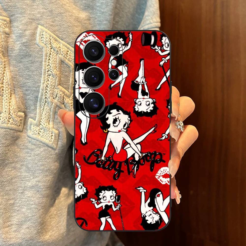 

Animation B-Betty Boop Phone Case For Samsung S 24 Fe 25 Ultra Plus 20 Lite 21 30 22 23 24 22 Ultra 5G Fundas Samsung S20 5G