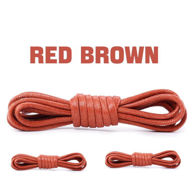 1Pair Cotton Waxed Shoelaces Round Rope Shoe laces Boots Laces for Shoes Waterproof Leather Shoelace 60/80/100/120/140/180cm