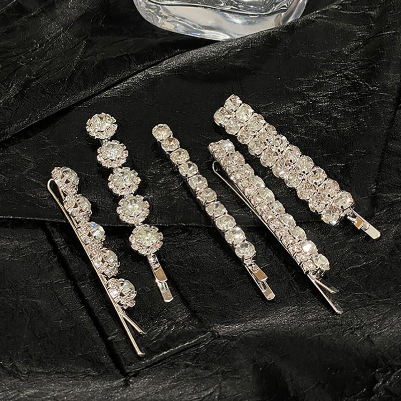 Bling Křišťálové Sponky do Vlasů Set Kamínkové Květiny Boční Pinetky Sladké Elegantní Pinetky Vlásenka Ženy Vlasové Doplňky