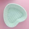 Pink Sweet Color Basket Plastic Fruit Storage Basket Durable Sundries Organizer  Debris