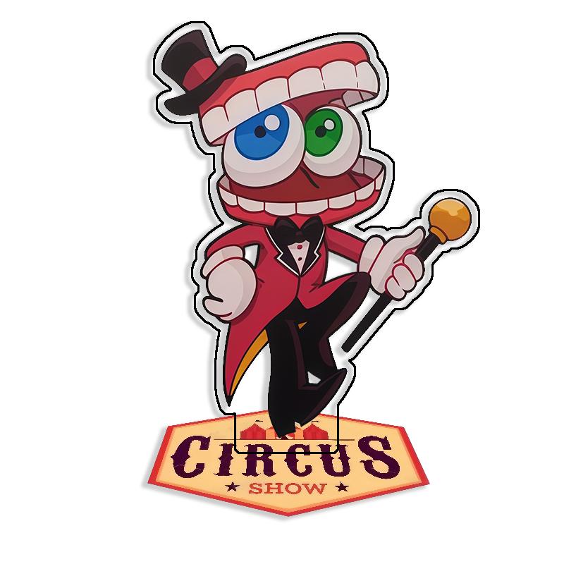 Staand Bord voor The Amazing Digital Circus Caine ZoobleGangle Acryl Zelfgemaakt Schattig Anime Spel Desktop Decoratie Speelgoed Fans Cadeau 15cm