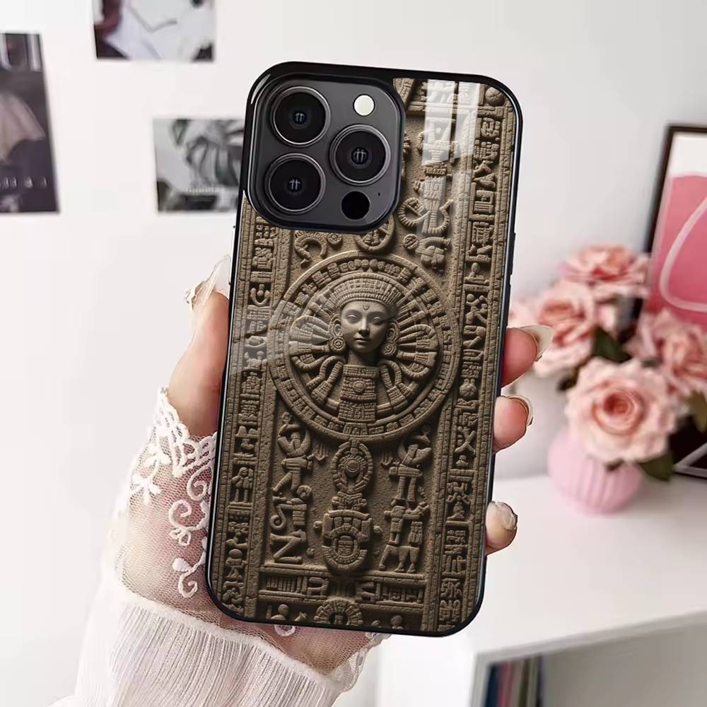 

Mayan Aztec Calendar Statue Phone Case For iPhone 17,16,15,14,13,12,Plus,Pro,Max For Magsafe Magnetic Wireless Charge iPhone15Plus