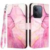 Per Xiaomi Redmi 15C 4G (171mm) Custodia con Cinturino Motivo Marmo Copertura in Pelle per Telefono Porta Carte