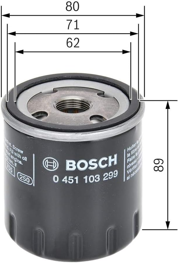 Bosch Imported Car Oil Filter 0451103299 Renault Avantime Etc.
