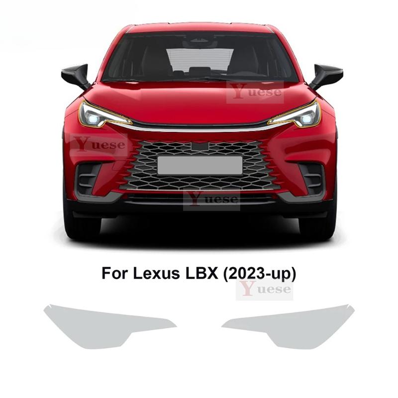 Für Lexus LBX -2025 2 Stück Auto Scheinwerfer Schutzfolie Transparent Geräuchert Schwarz TPU Aufkleber