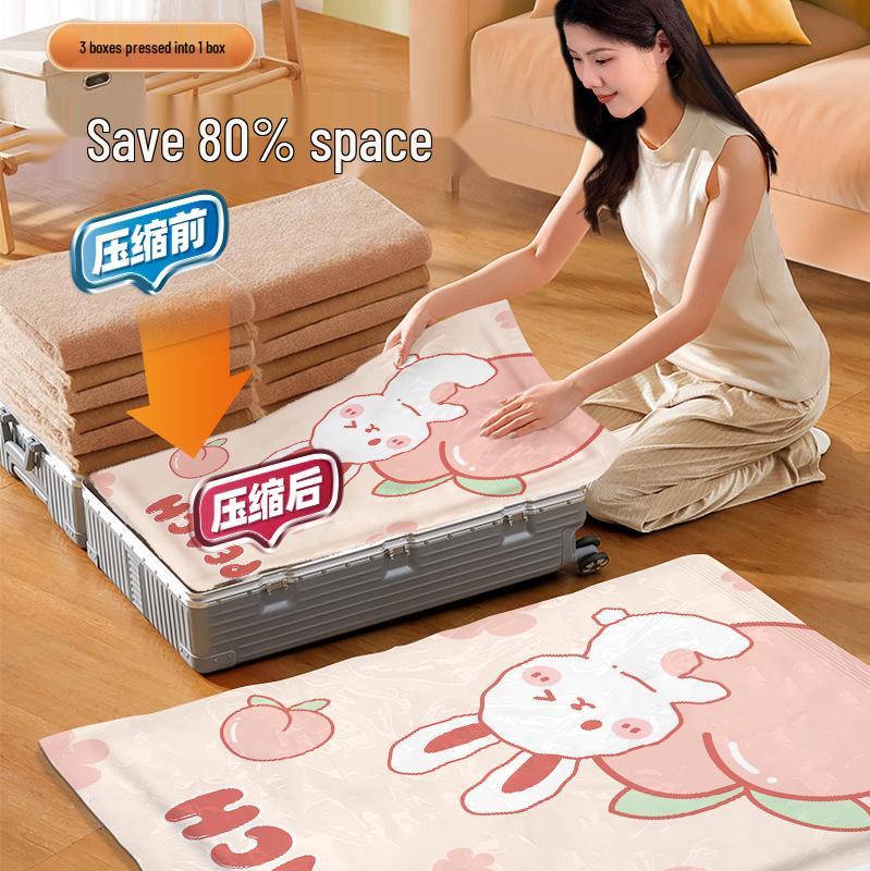 Sac de Depozitare cu Compresie prin Aspirare pentru Haine și Pilote