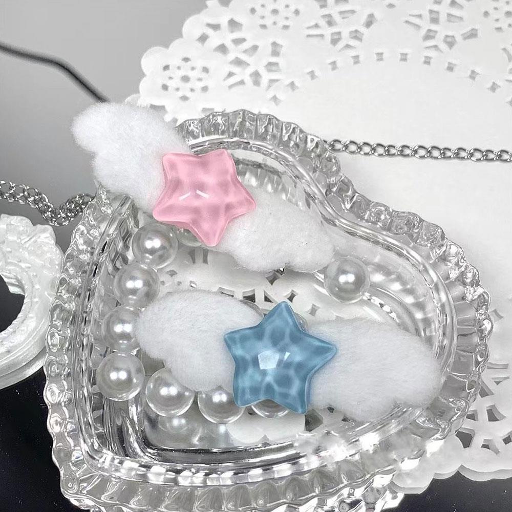 Gothic Heart Angel Wing Hair Clips Y2K Harajuku Hairpins Women Jewelry Punk Fashion Charm Barrettes DIY Lolita Hair Accessories