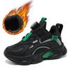 Children's Sports Shoes Women's 2025 Autumn and Winter Casual Shoes Boys' Shoes Medium and Older Children's Velvet Warm Leather Waterproof Children